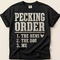 Pecking Order T-Shirt on Black
