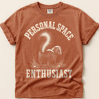 Personal Space Skunk T-Shirt on Yam