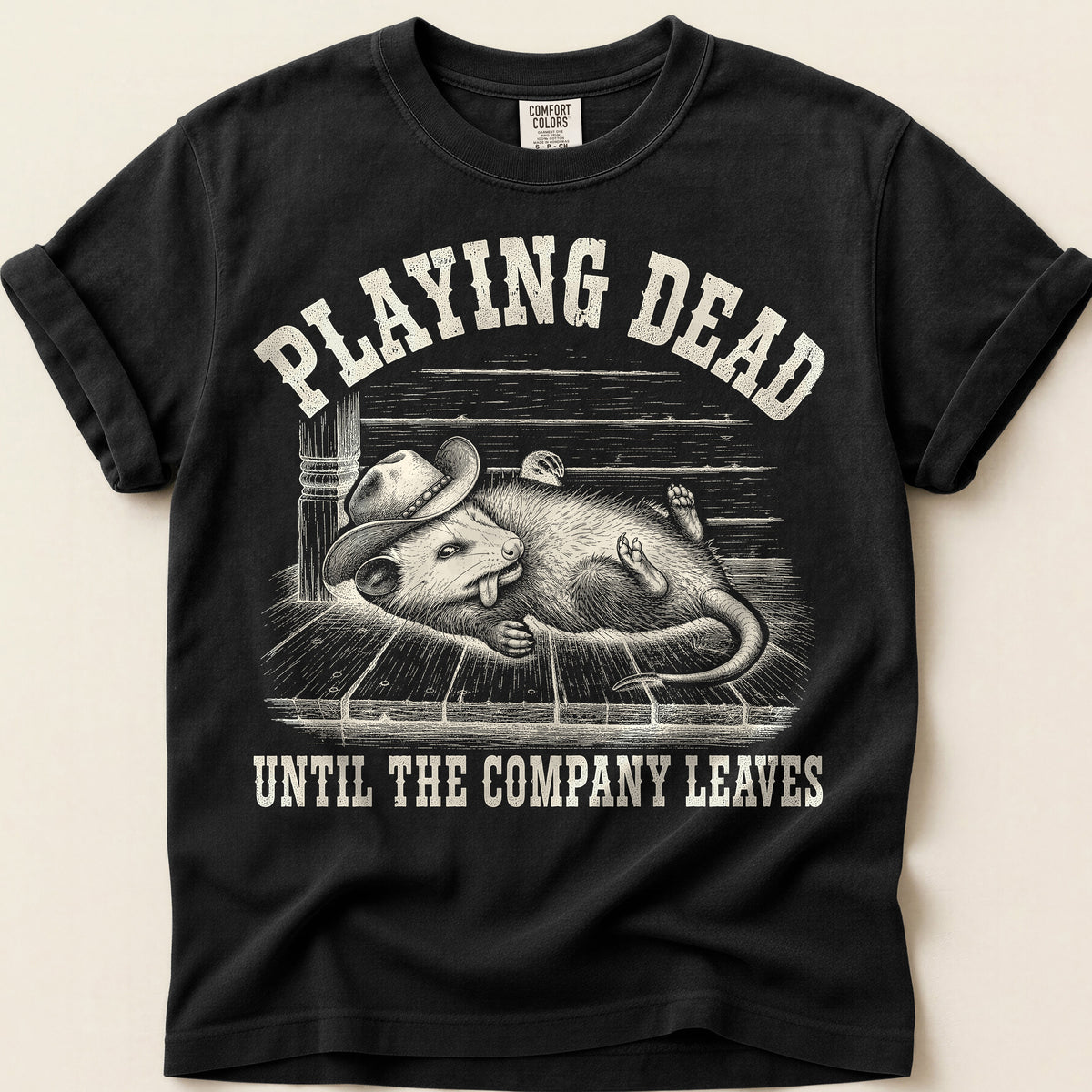 Playing Dead Company T-Shirt on Black
