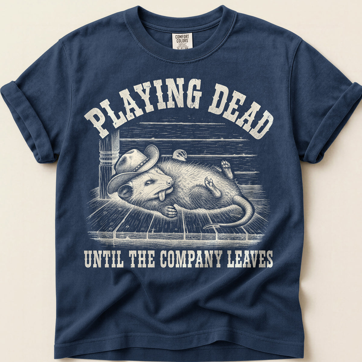 Playing Dead Company T-Shirt on Navy