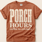 Porch Hours Crickets T-Shirt on Yam