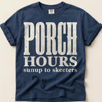 Porch Hours Skeeters T-Shirt on Navy