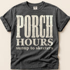 Porch Hours Skeeters T-Shirt on Pepper