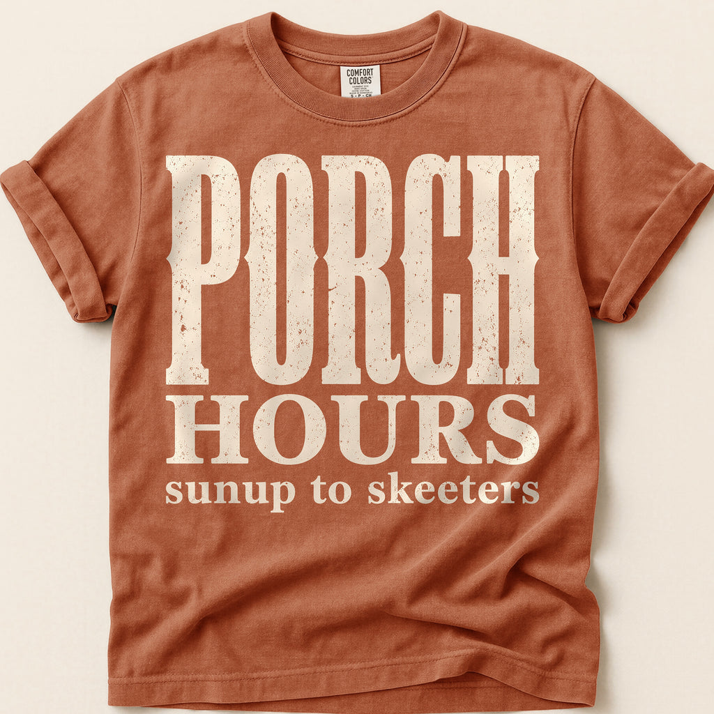 Porch Hours Skeeters T-Shirt on Yam