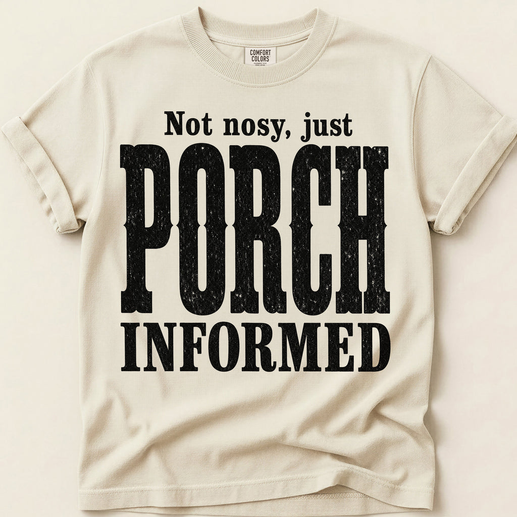 Porch Informed T-Shirt on Ivory