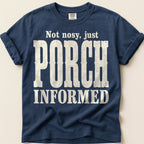 Porch Informed T-Shirt on Navy
