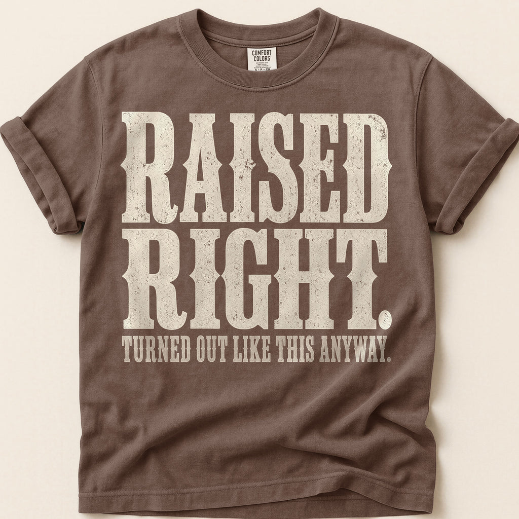 Raised Right T-Shirt on Espresso