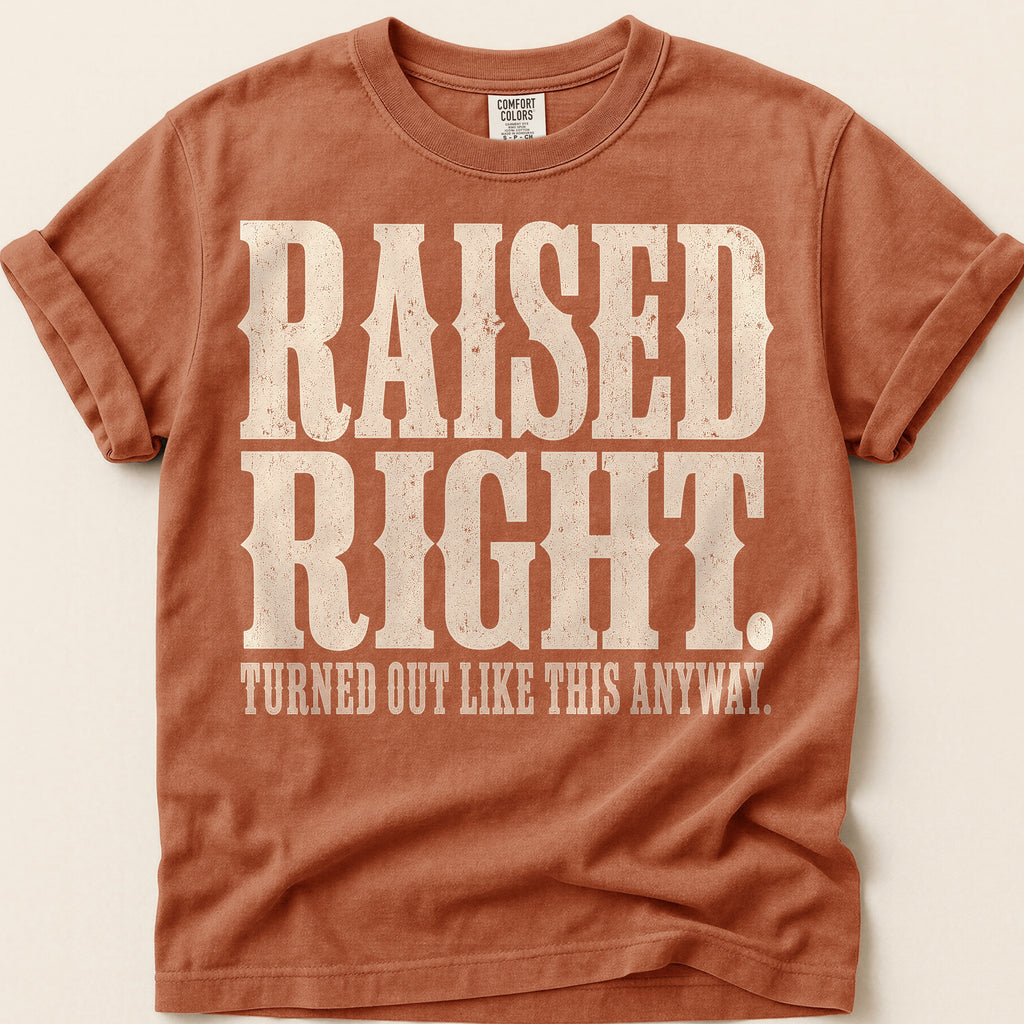 Raised Right T-Shirt on Yam