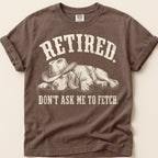 Retired Hound T-Shirt on Espresso