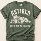 Retired Hound T-Shirt on Moss