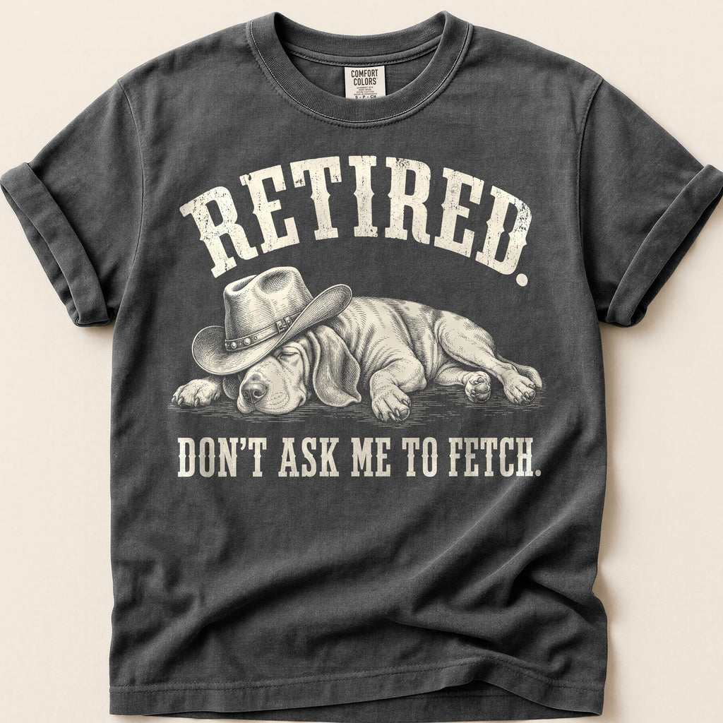 Retired Hound T-Shirt on Pepper