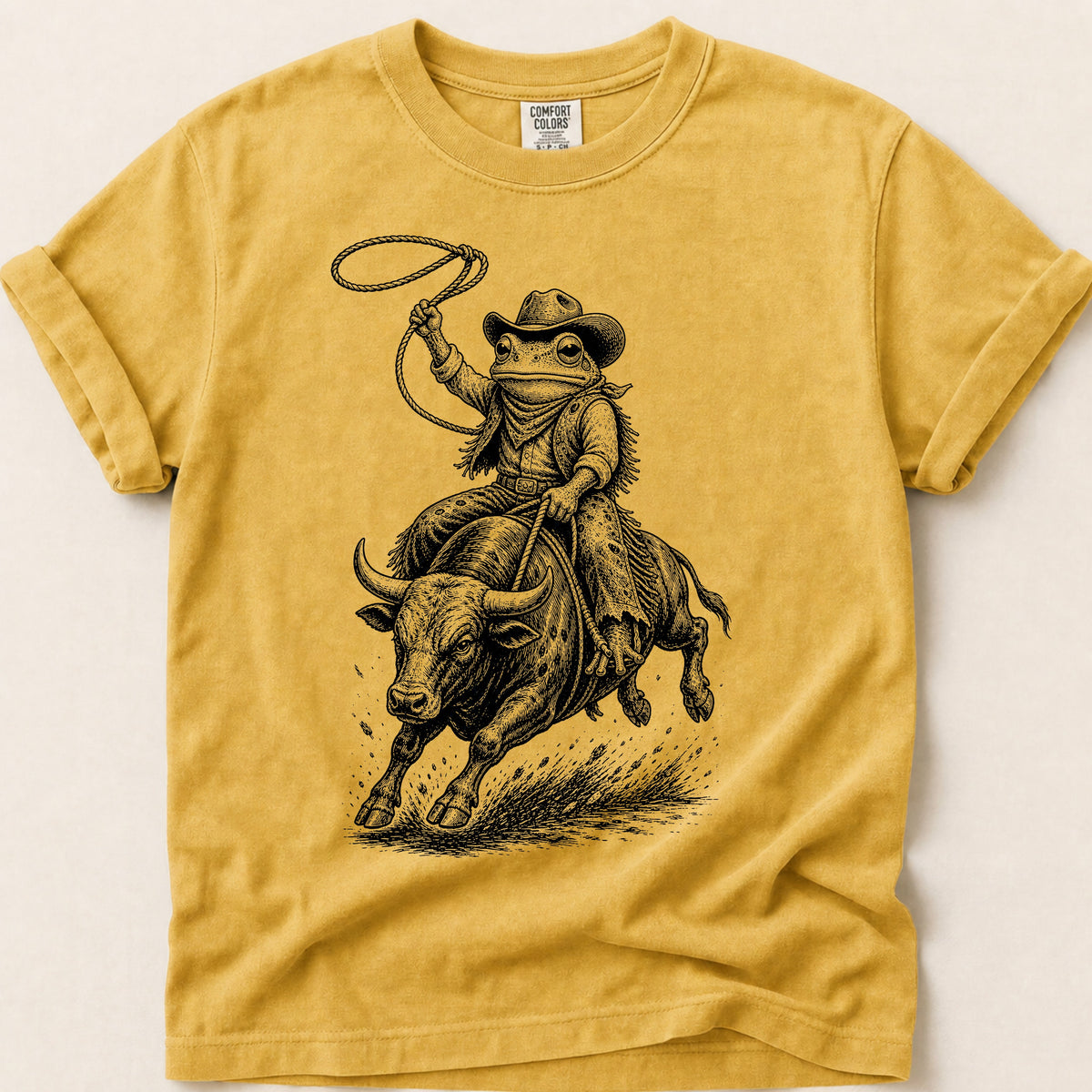 Rodeo Frog on Mustard
