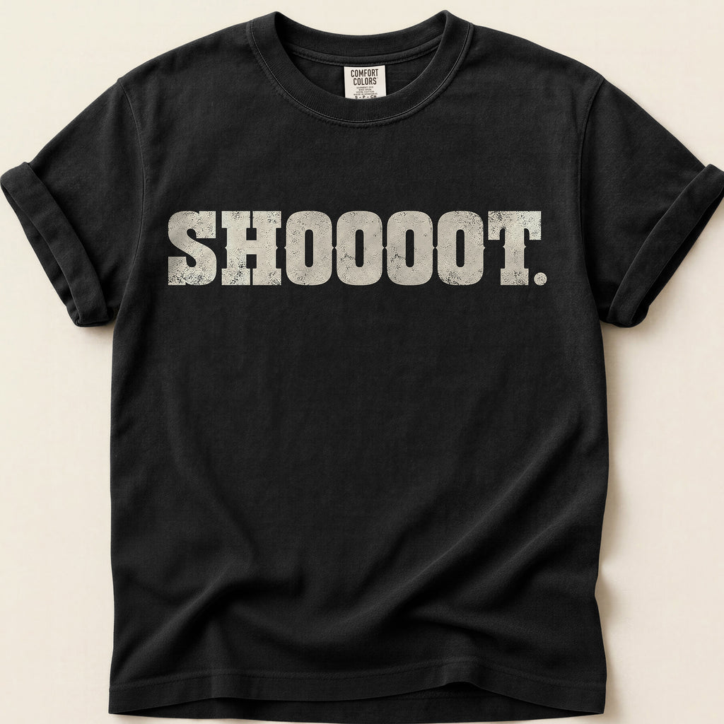 Shoooot T-Shirt on Black