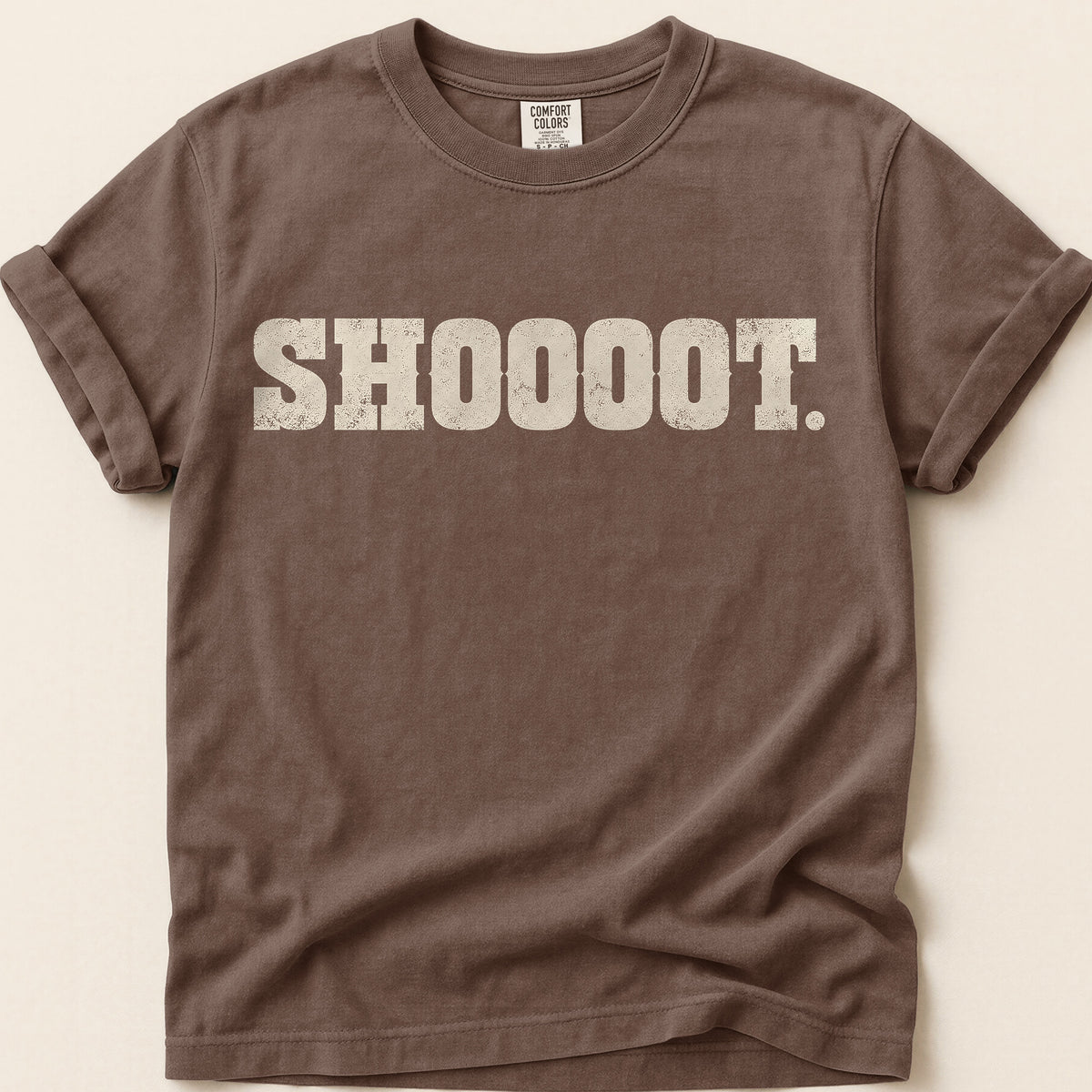 Shoooot T-Shirt on Espresso