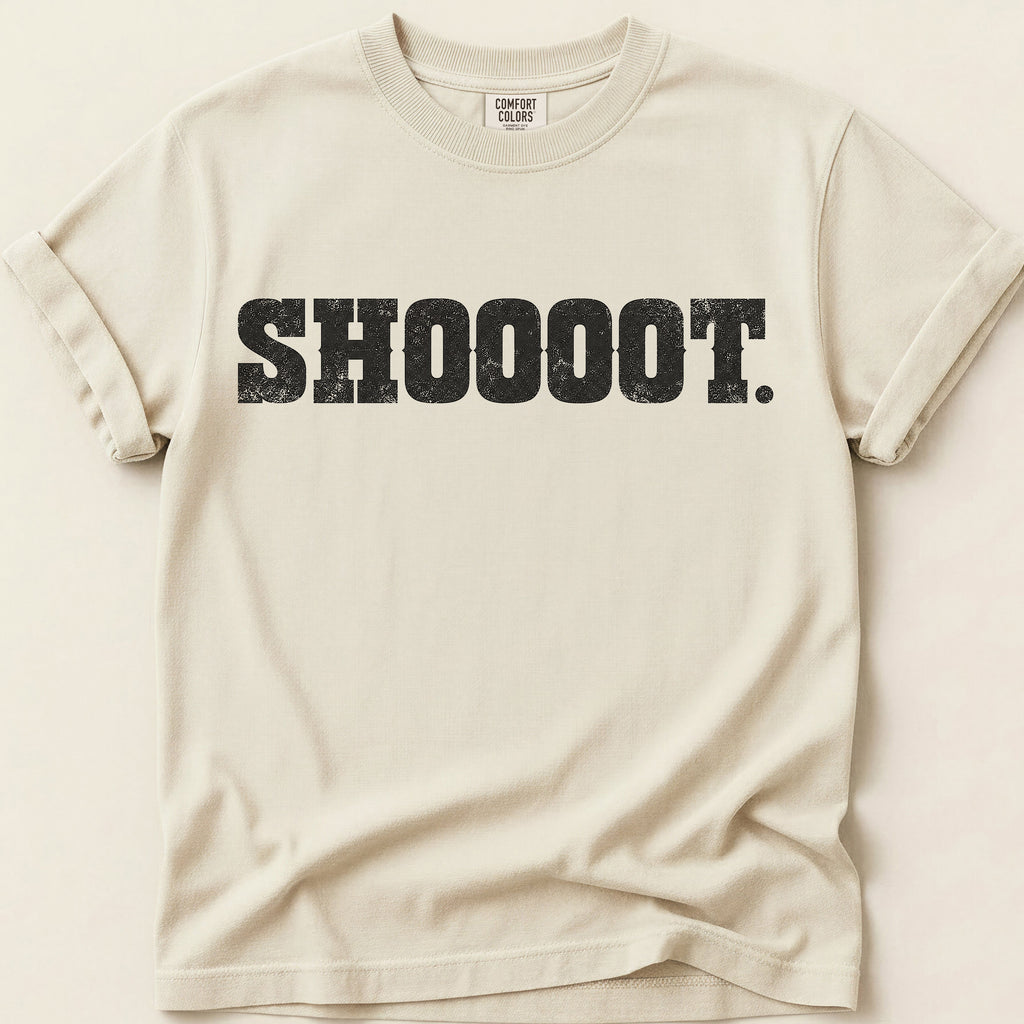 Shoooot T-Shirt on Ivory