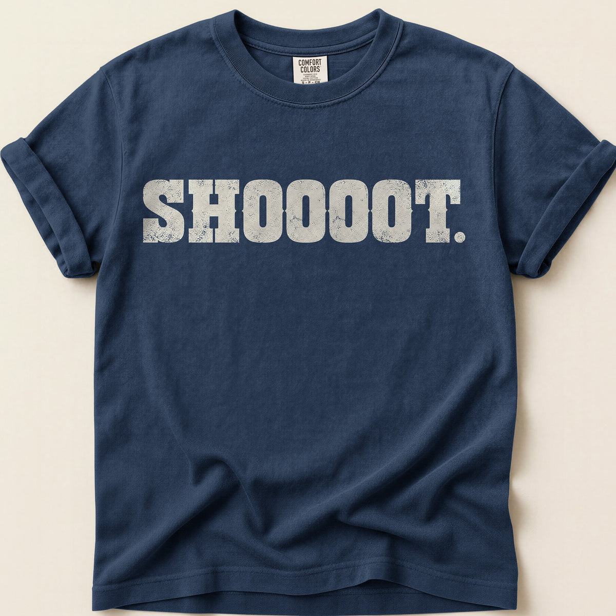 Shoooot T-Shirt on Navy