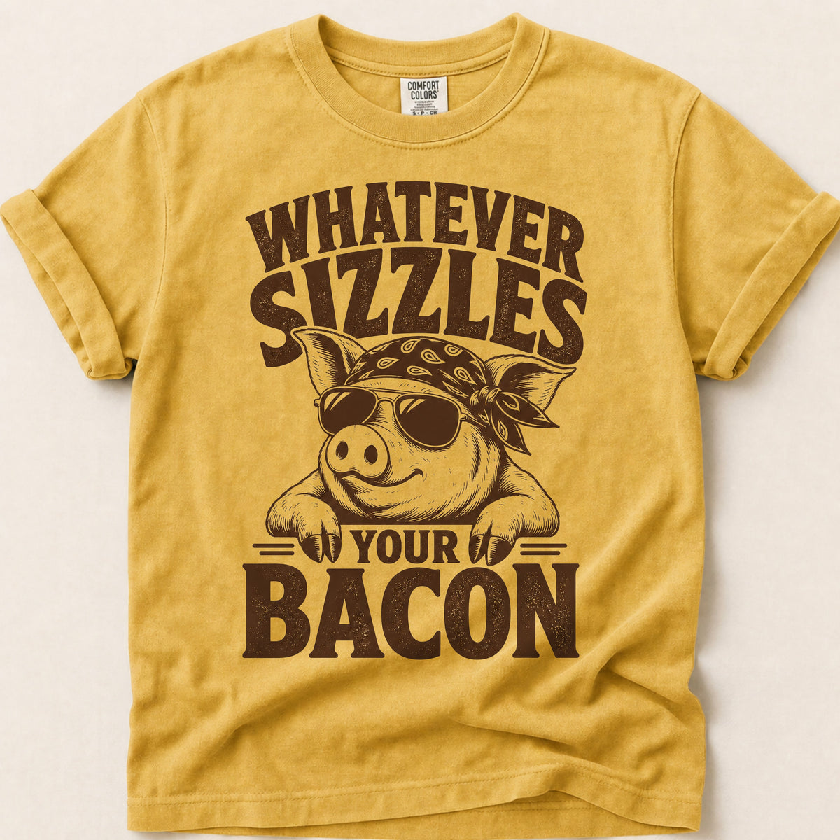 Sizzles Your Bacon on Mustard