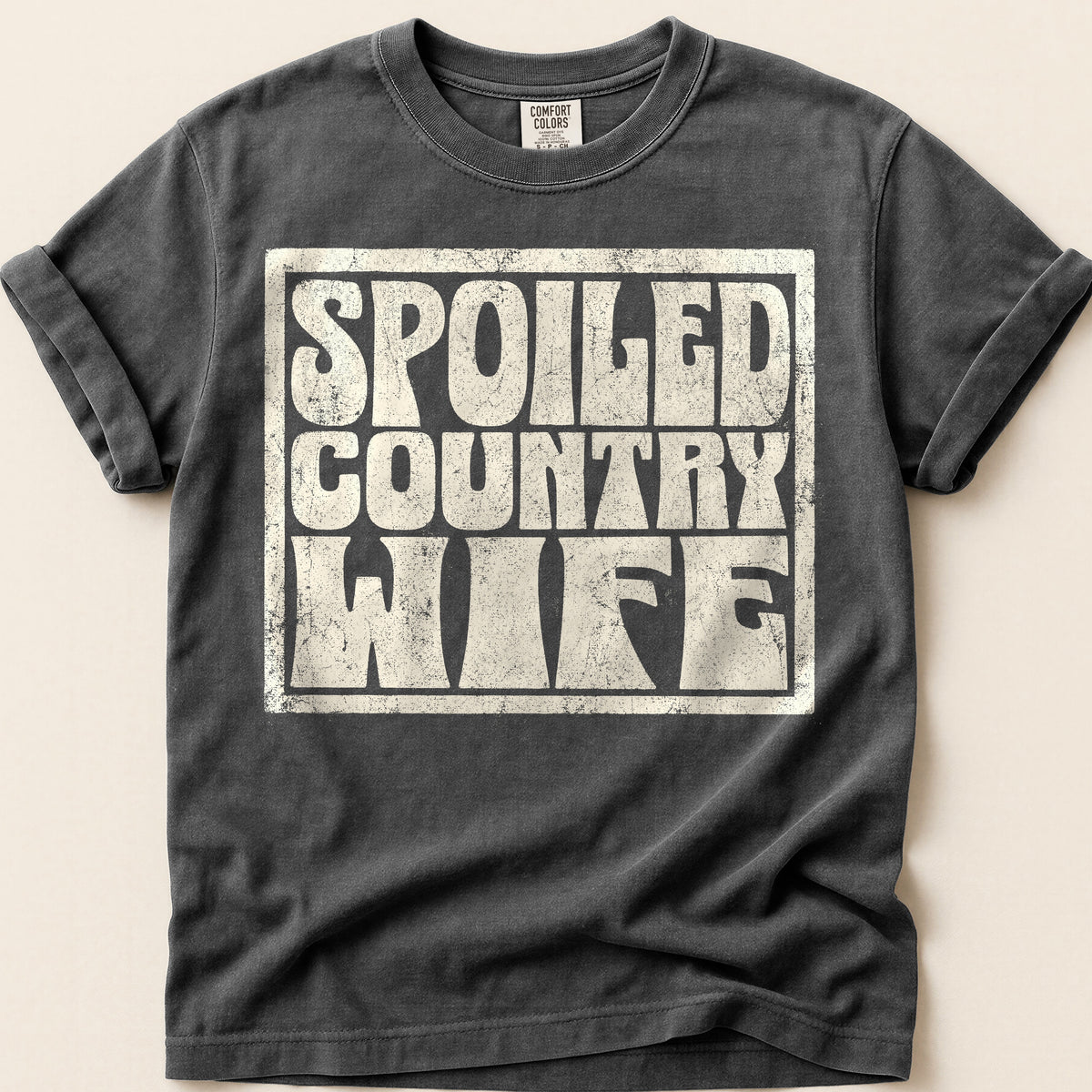 Spoiled Country Wife T-Shirt on Pepper