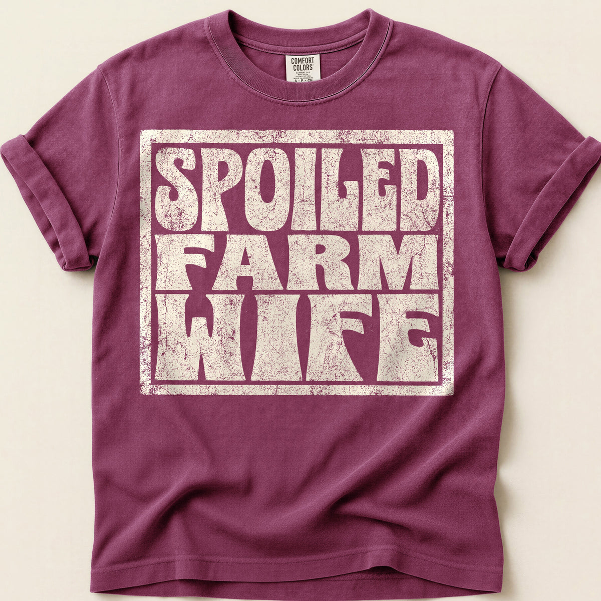 Spoiled Farm Wife T-Shirt on Berry