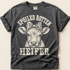 Spoiled Rotten Heifer T-Shirt on Pepper