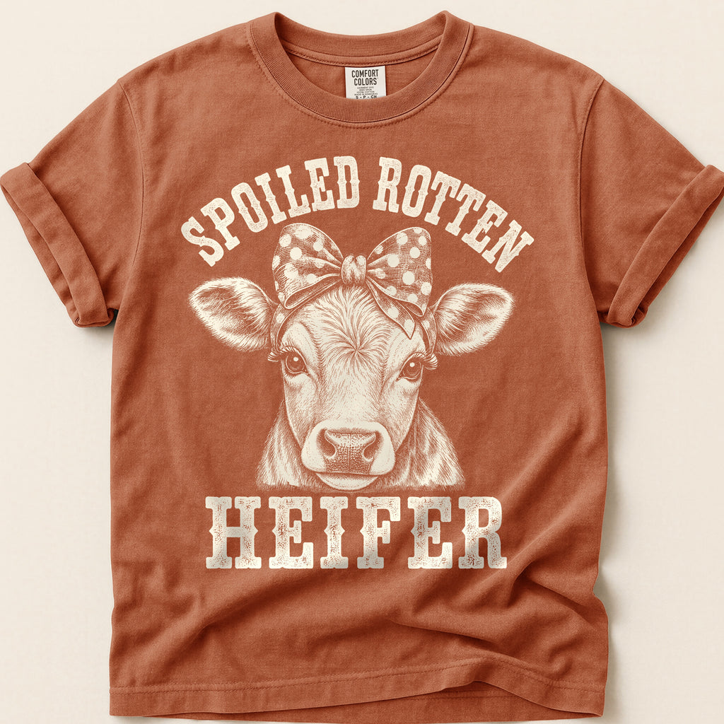 Spoiled Rotten Heifer T-Shirt on Yam