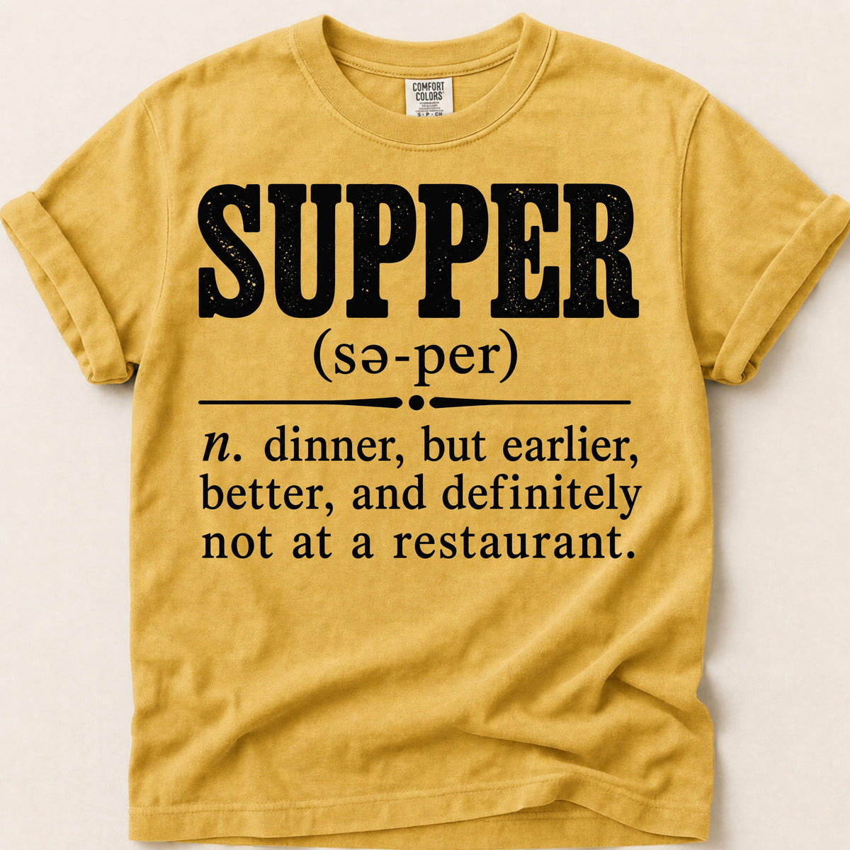 Supper Definition on Mustard