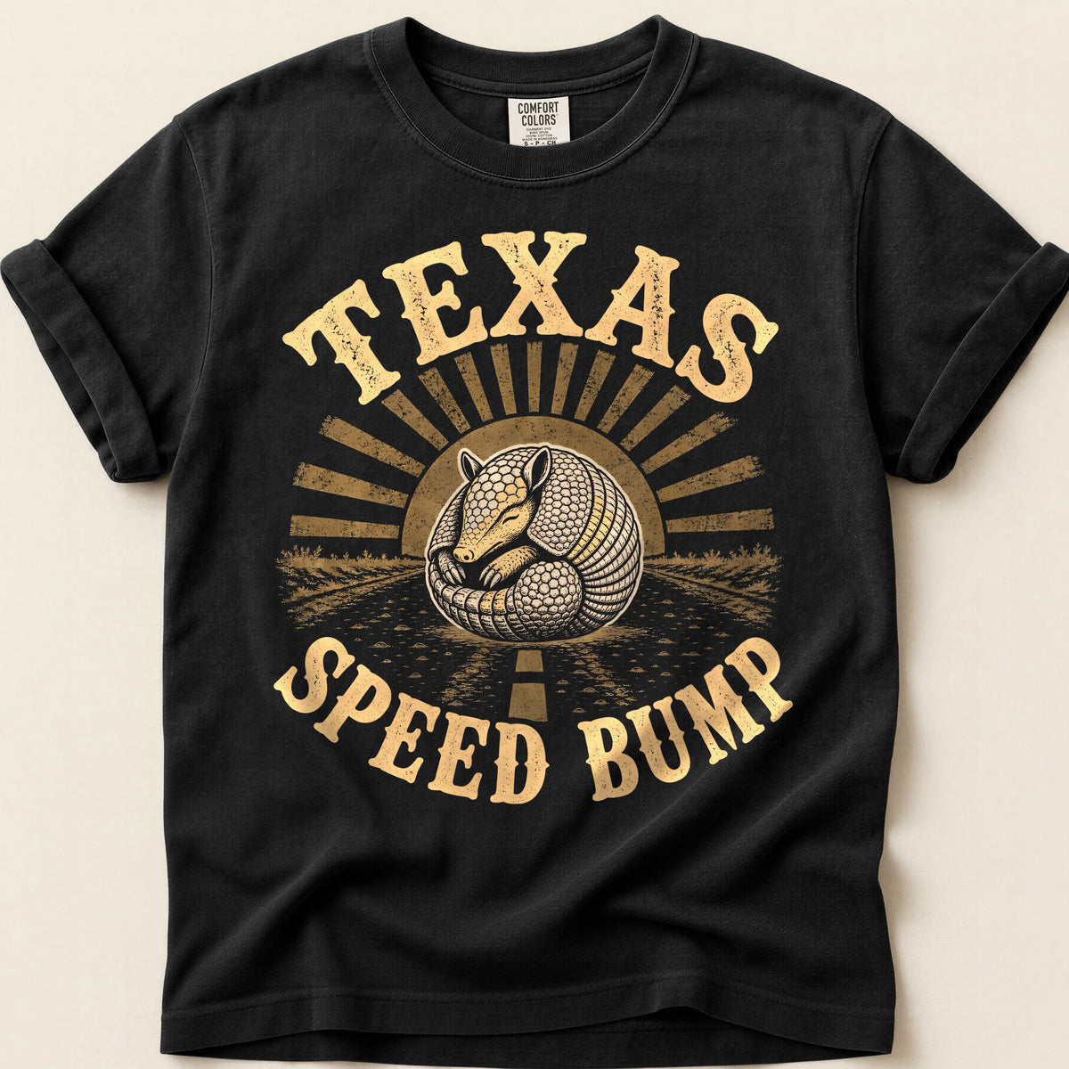 Texas Speed Bump on Black