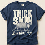 Thick Skin Armadillo T-Shirt on Navy