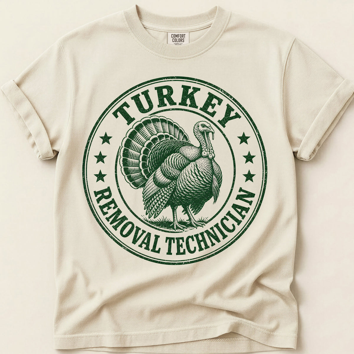 Turkey Removal T-Shirt on Ivory