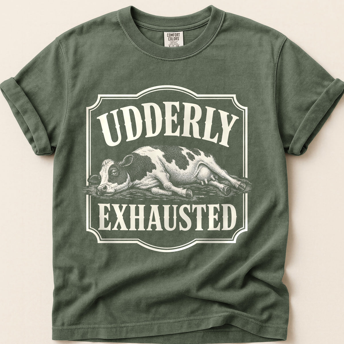 Udderly Exhausted on Moss