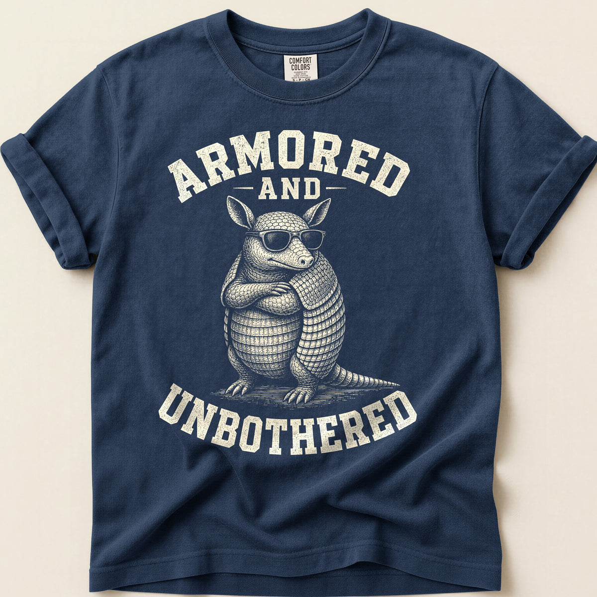 Unbothered Armadillo on Navy