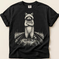 Unimpressed Raccoon T-Shirt on Black