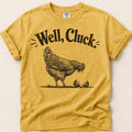 Well Cluck T-Shirt on Mustard