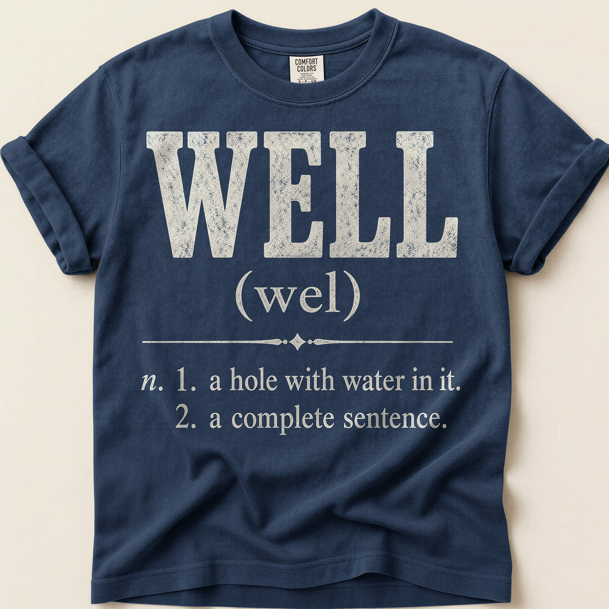 Well Definition T-Shirt on Navy