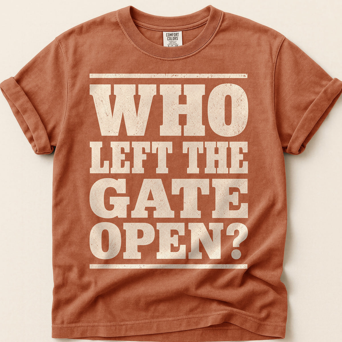 Who Left The Gate Open T-Shirt on Yam
