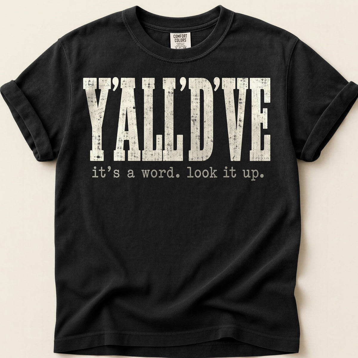 Yalldve T-Shirt on Black