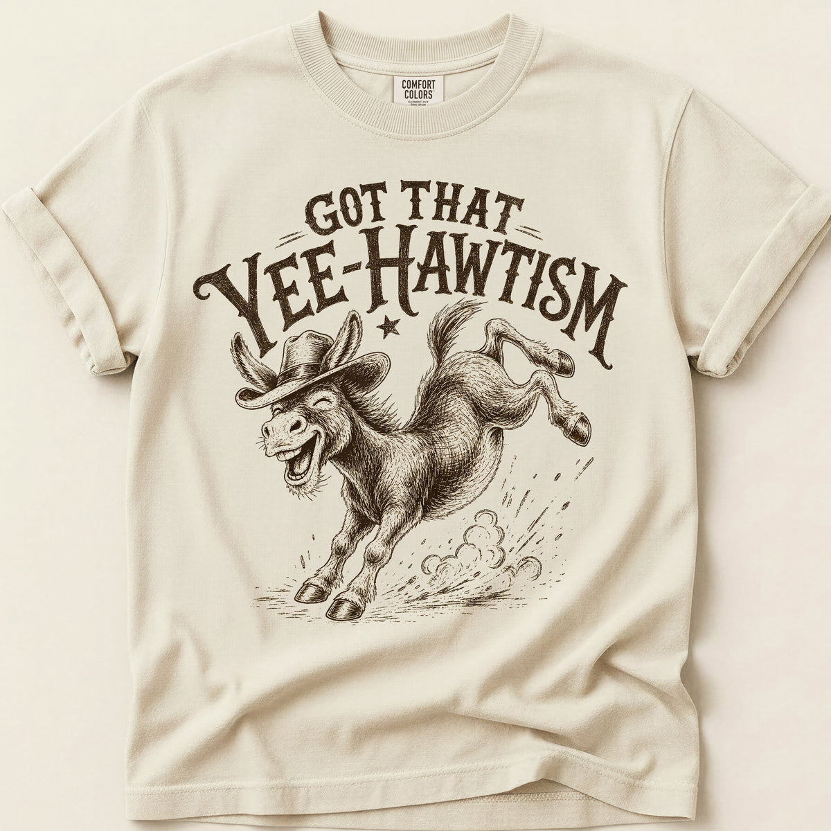 Yee-Hawtism Donkey on Ivory